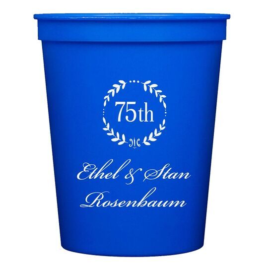 75th Wreath Stadium Cups