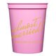 Expressive Script Almost Married Stadium Cups Image 2 of 2