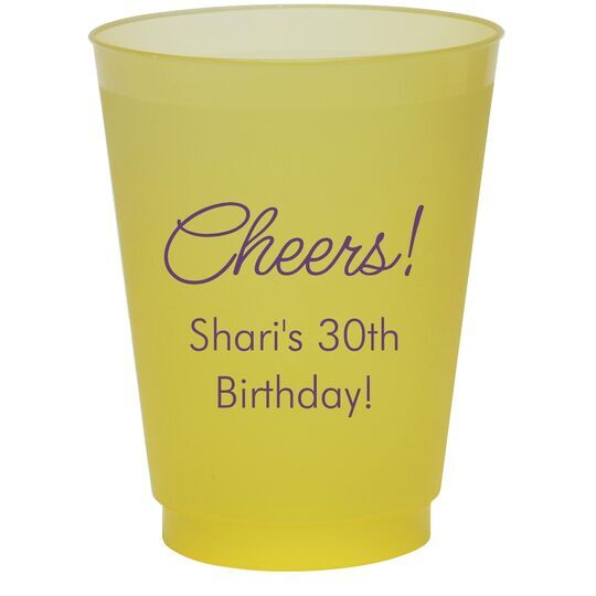 Sweet Cheers Colored Shatterproof Cups