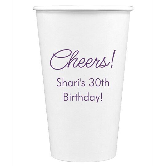 Sweet Cheers Paper Coffee Cups