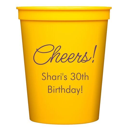 Sweet Cheers Stadium Cups