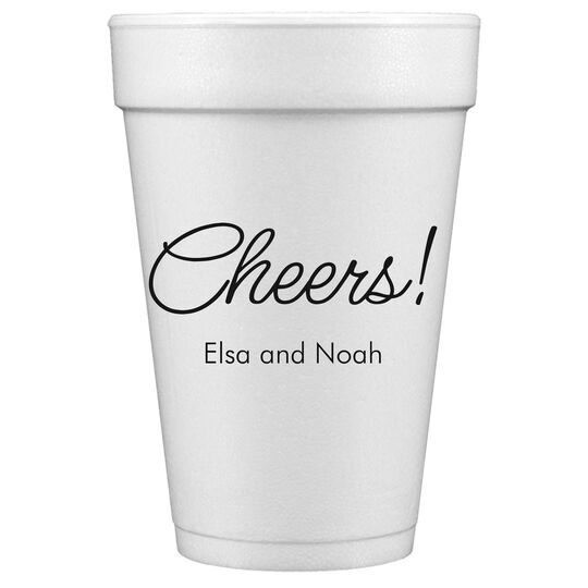 Sweet Cheers Styrofoam Cups