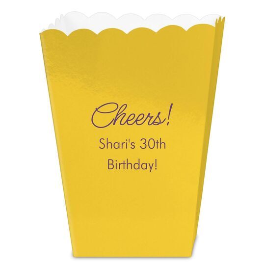 Sweet Cheers Mini Popcorn Boxes