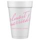 Expressive Script Almost Married Styrofoam Cups Image 2 of 2