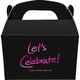 Fun Let's Celebrate Gable Favor Boxes Image 1 of 4