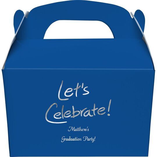 Fun Let's Celebrate Gable Favor Boxes
