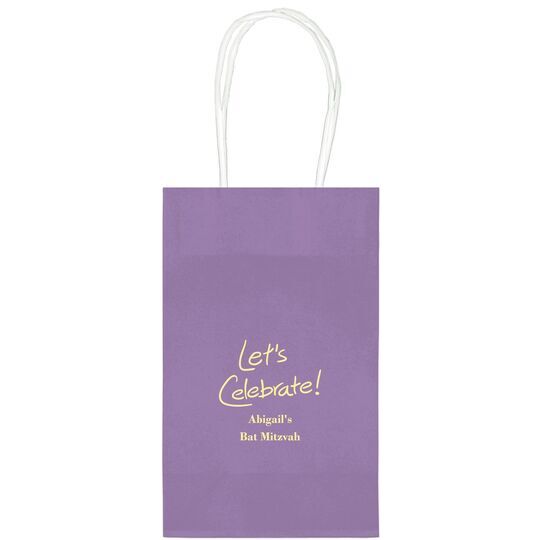 Fun Let's Celebrate Medium Twisted Handled Bags