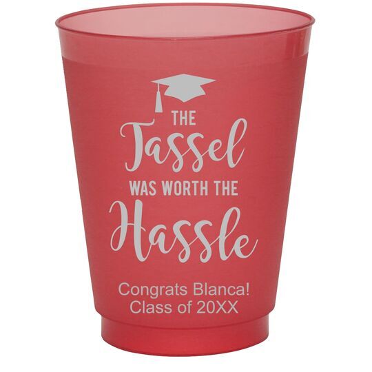 Modern Tassel Hassle Colored Shatterproof Cups