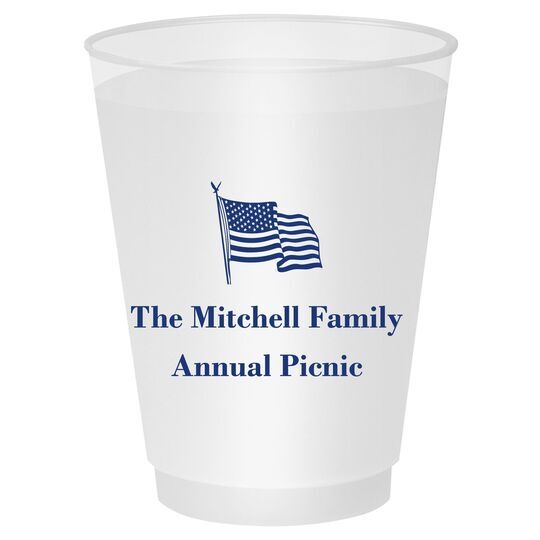 US Flag Shatterproof Cups