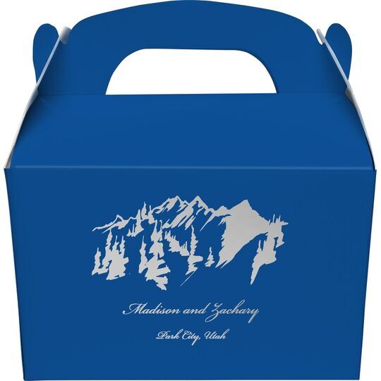 Scenic Mountains Gable Favor Boxes