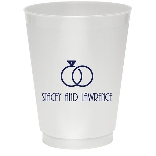 Modern Wedding Rings Colored Shatterproof Cups