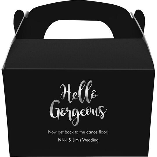 Hello Gorgeous Gable Favor Boxes