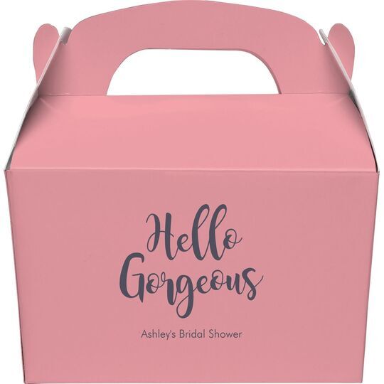 Hello Gorgeous Gable Favor Boxes