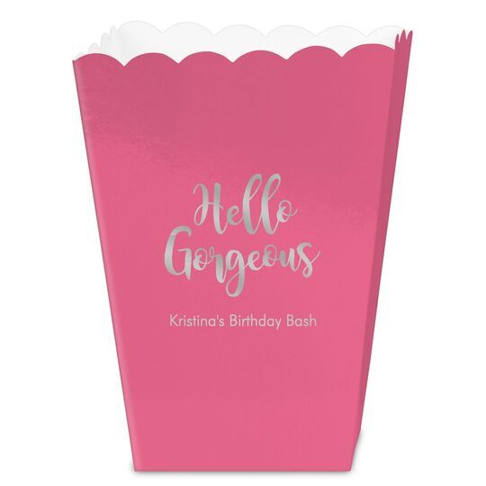 Hello Gorgeous Mini Popcorn Boxes