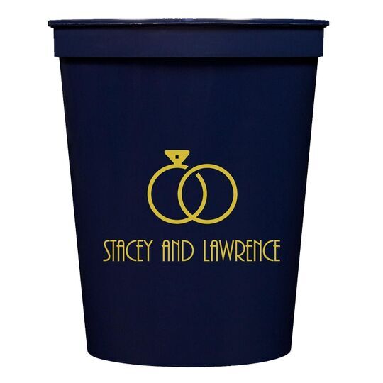 Modern Wedding Rings Stadium Cups