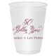 Elegant 50 Golden Years Shatterproof Cups Image 1 of 2