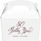 Elegant 50 Golden Years Gable Favor Boxes Image 1 of 2