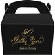 Elegant 50 Golden Years Gable Favor Boxes Image 2 of 2