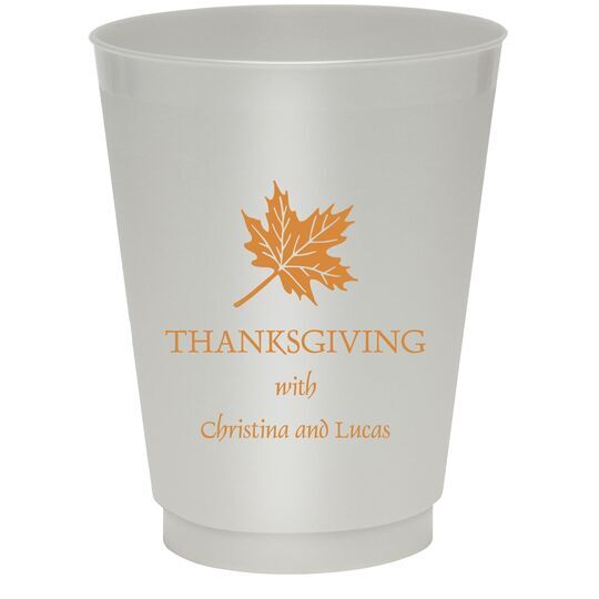 Little Autumn Leaf Colored Shatterproof Cups