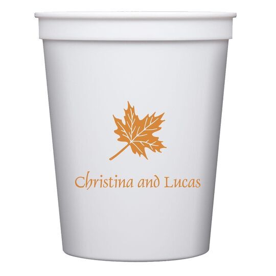 Little Autumn Leaf Stadium Cups