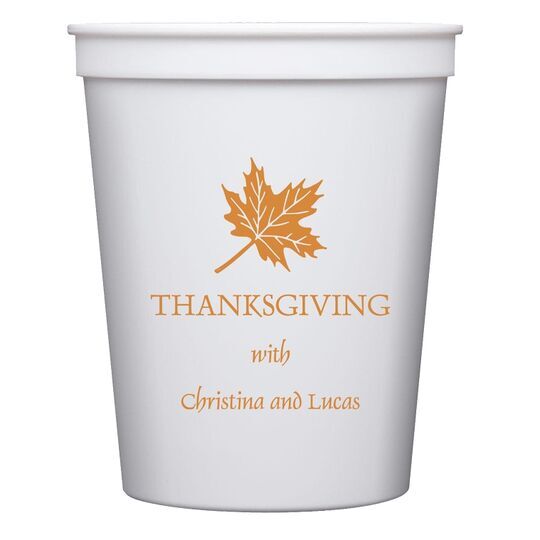 Little Autumn Leaf Stadium Cups