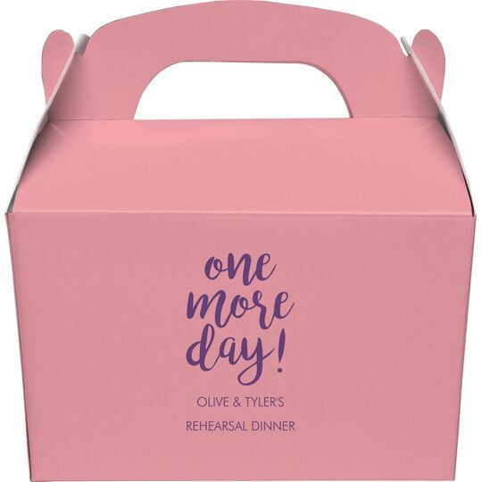One More Day Gable Favor Boxes