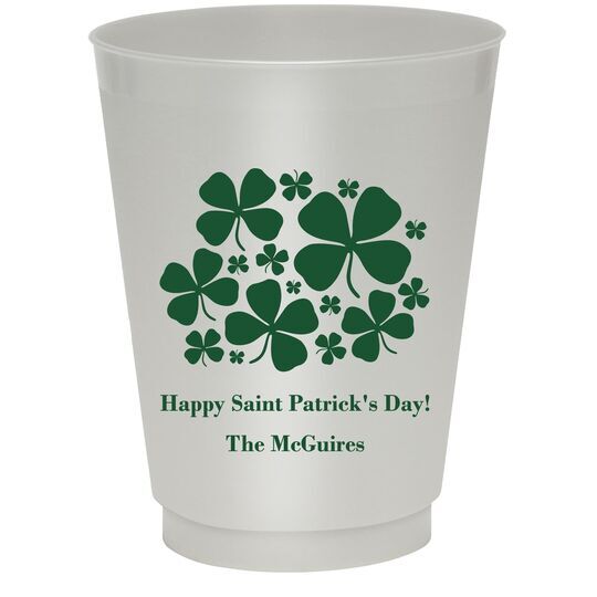 Clovers Colored Shatterproof Cups