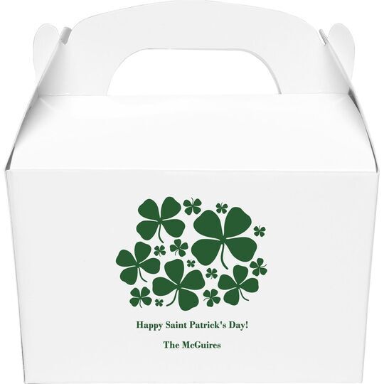 Clovers Gable Favor Boxes