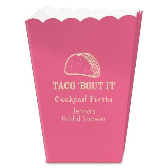 Taco Bout It Mini Popcorn Boxes