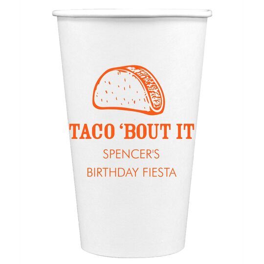 Taco Bout It Paper Coffee Cups