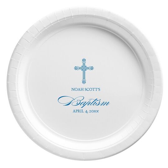 Religious Cross Paper Plates