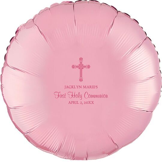 Religious Cross Mylar Balloons