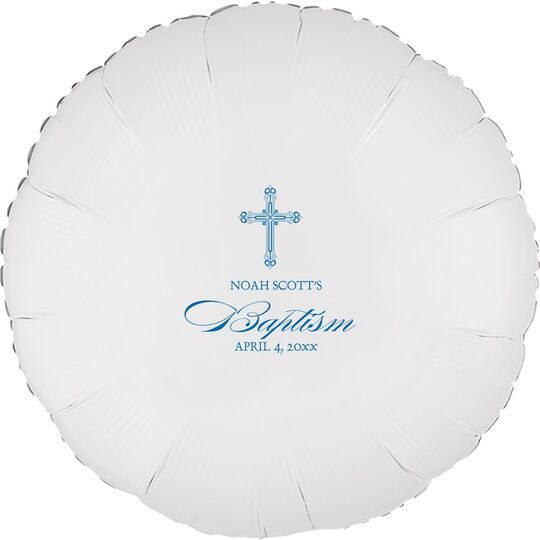 Religious Cross Mylar Balloons