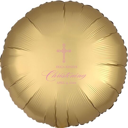 Religious Cross Mylar Balloons