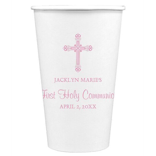 Religious Cross Paper Coffee Cups