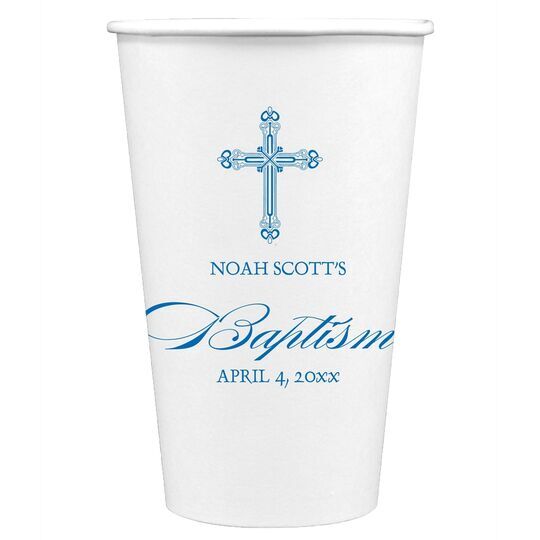 Religious Cross Paper Coffee Cups