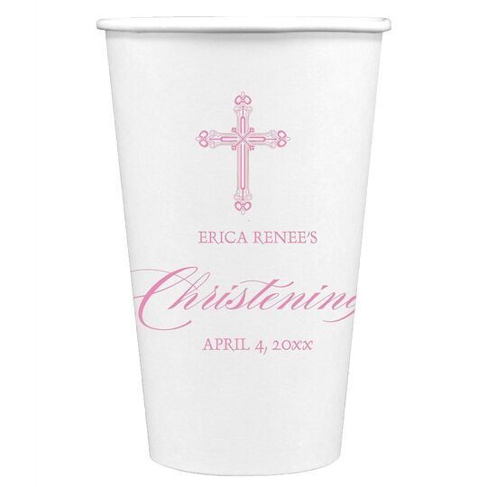 Religious Cross Paper Coffee Cups