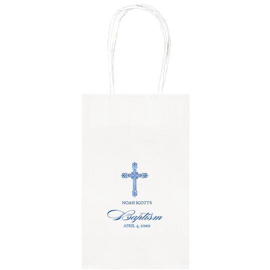 Religious Cross Medium Twisted Handled Bags