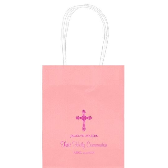 Religious Cross Mini Twisted Handled Bags