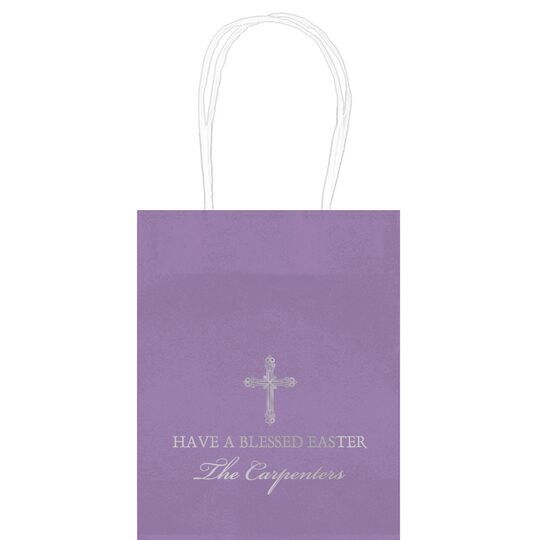 Religious Cross Mini Twisted Handled Bags