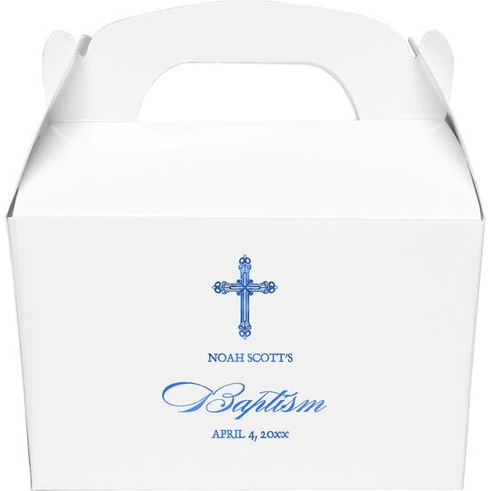 Religious Cross Gable Favor Boxes