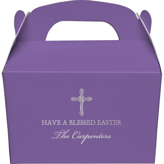 Religious Cross Gable Favor Boxes