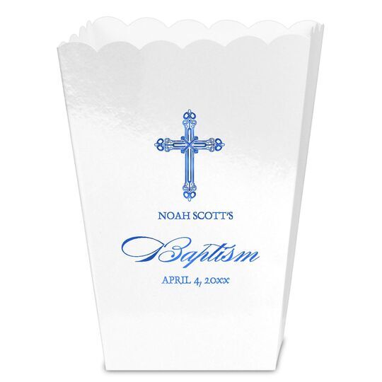 Religious Cross Mini Popcorn Boxes