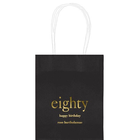 Big Number Eighty Mini Twisted Handled Bags