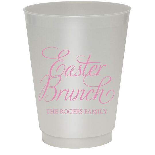 Easter Brunch Colored Shatterproof Cups