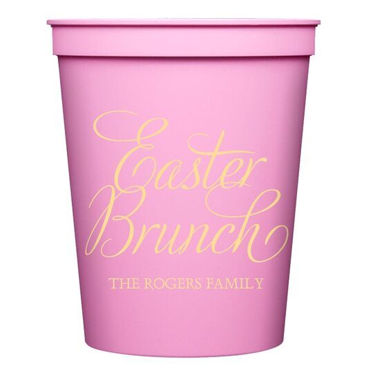 Easter Brunch Stadium Cups