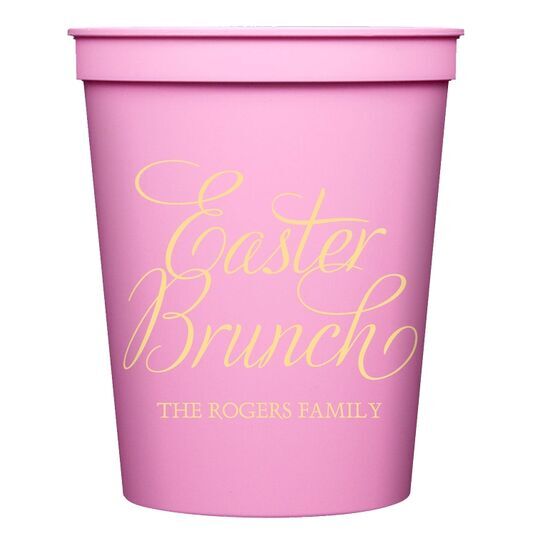 Easter Brunch Stadium Cups