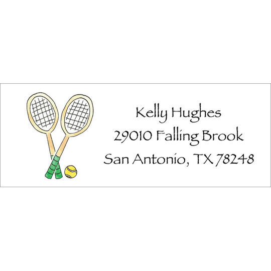 Tennis Pro Return Address Labels