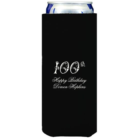 Elegant 100th Scroll Collapsible Slim Huggers