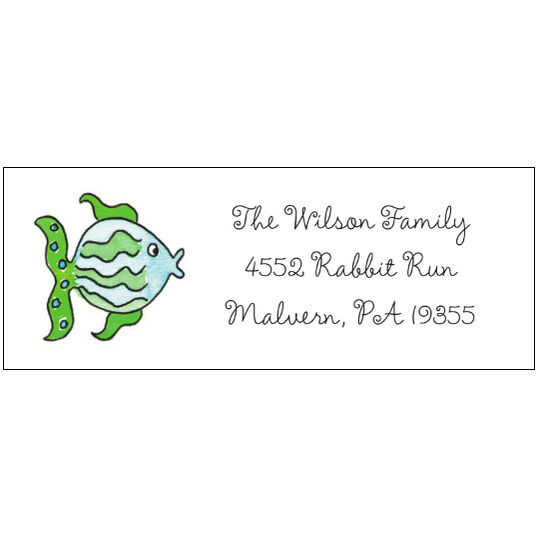 All The Fish Return Address Labels